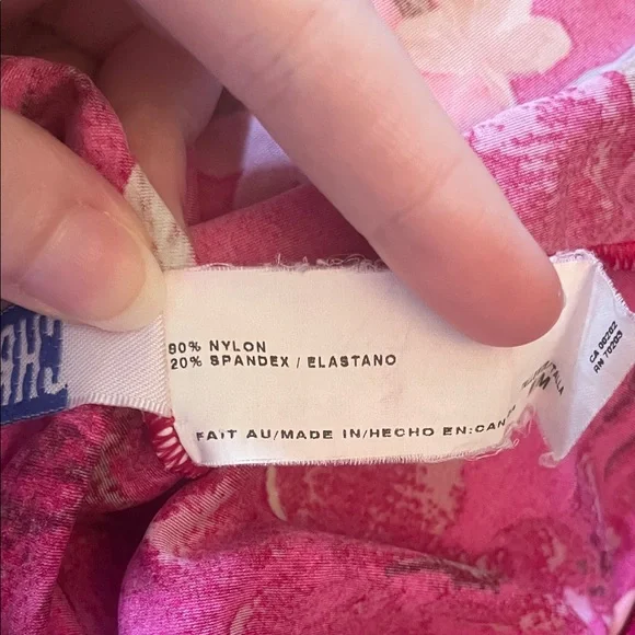 Pink Floral Halter Tankini Top - Picture 4 of 7